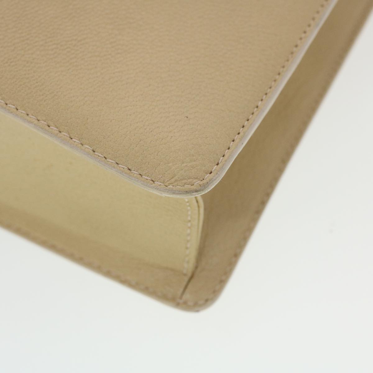 GUCCI Shoulder Bag Leather Beige 43282