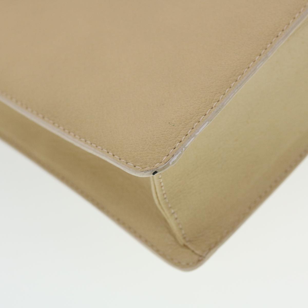 GUCCI Shoulder Bag Leather Beige 43282