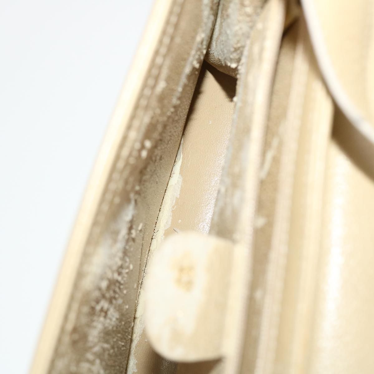 GUCCI Shoulder Bag Leather Beige 43282