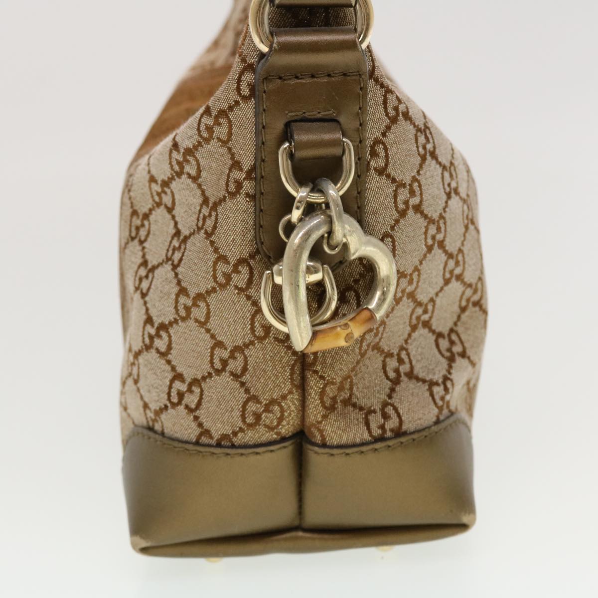 GUCCI GG Canvas Shoulder Bag Beige 269959 43302