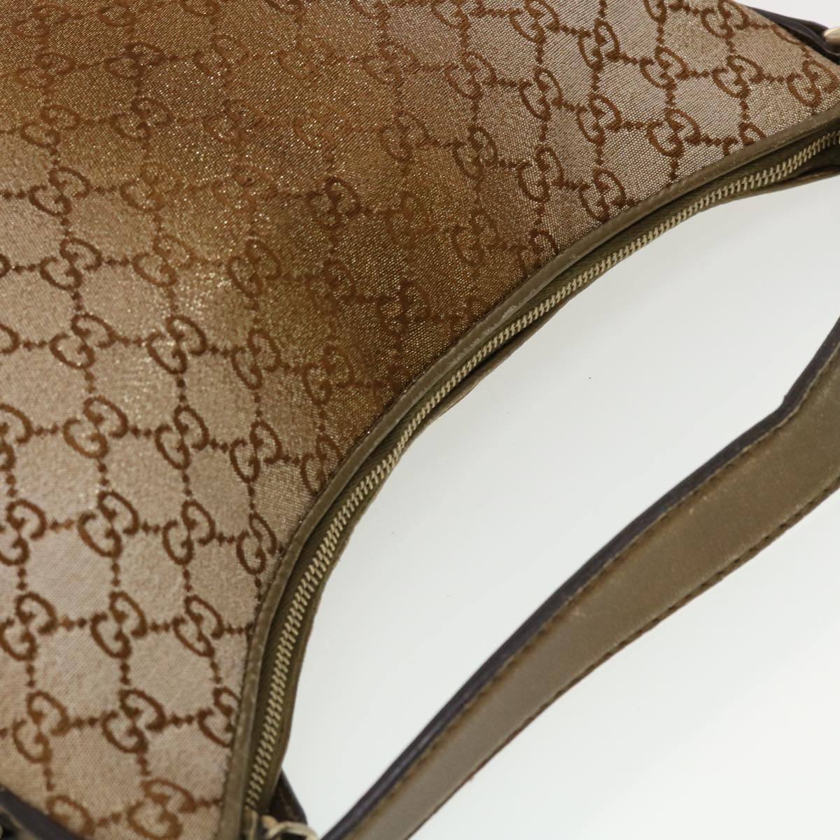 GUCCI GG Canvas Shoulder Bag Beige 269959 43302