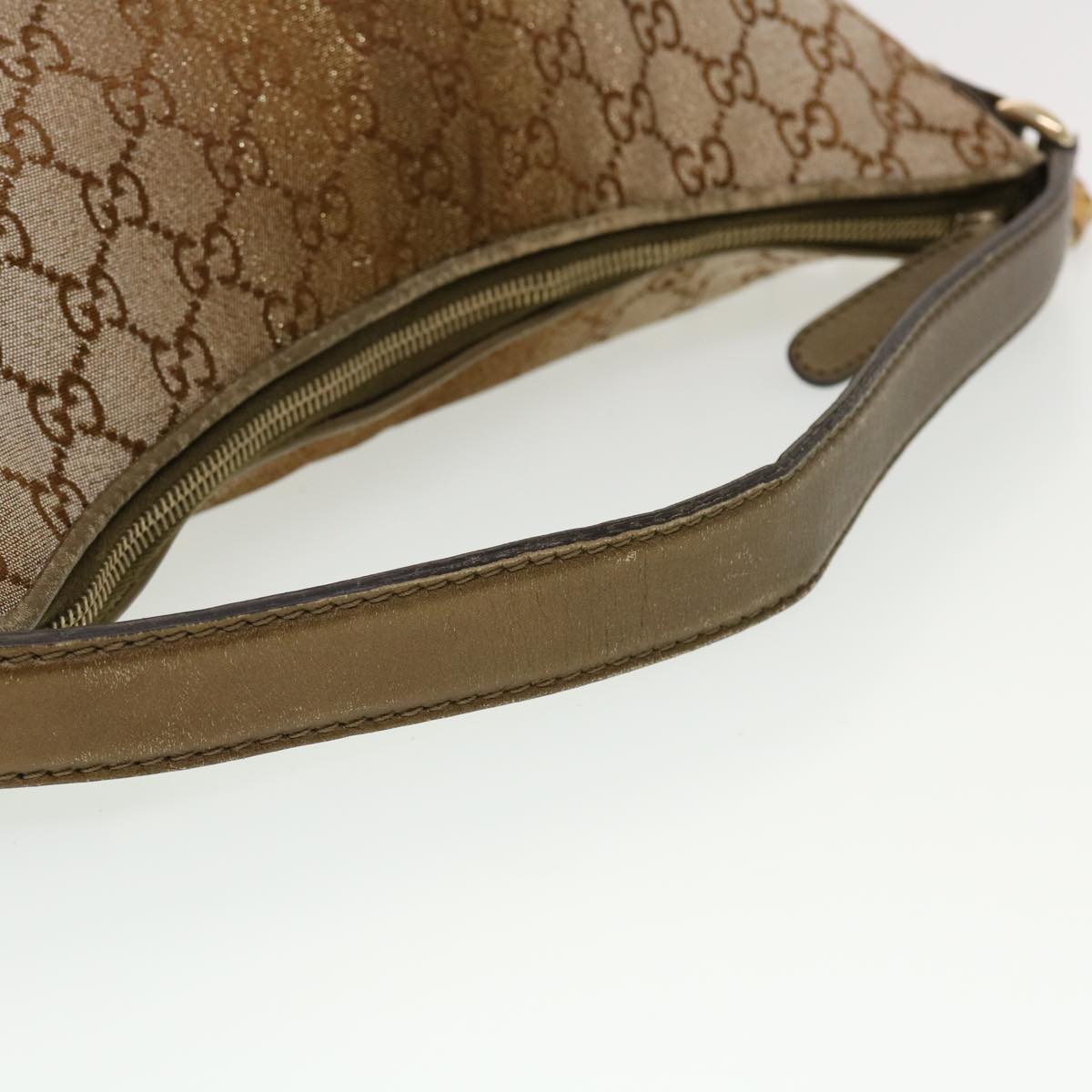 GUCCI GG Canvas Shoulder Bag Beige 269959 43302
