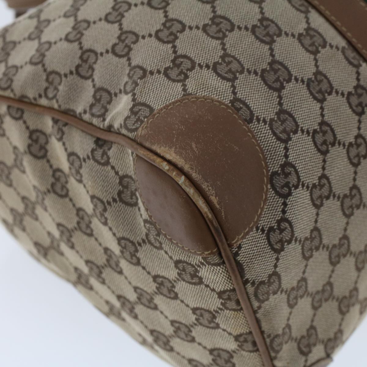 GUCCI GG Canvas Web Sherry Line Boston Bag Beige Red 2122.000.5301 43326
