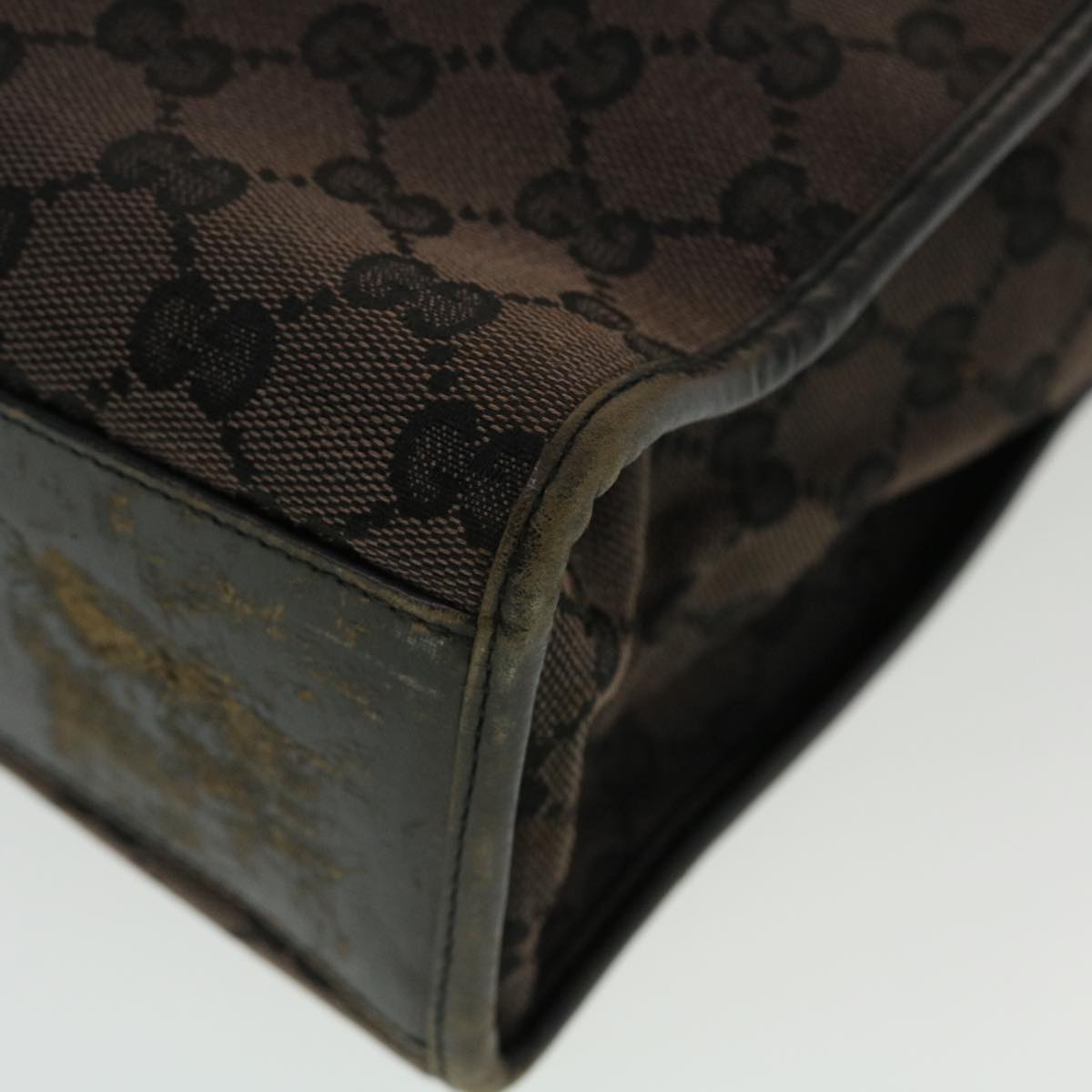 GUCCI GG Canvas Jackie Hand Bag Brown 0021064 43332