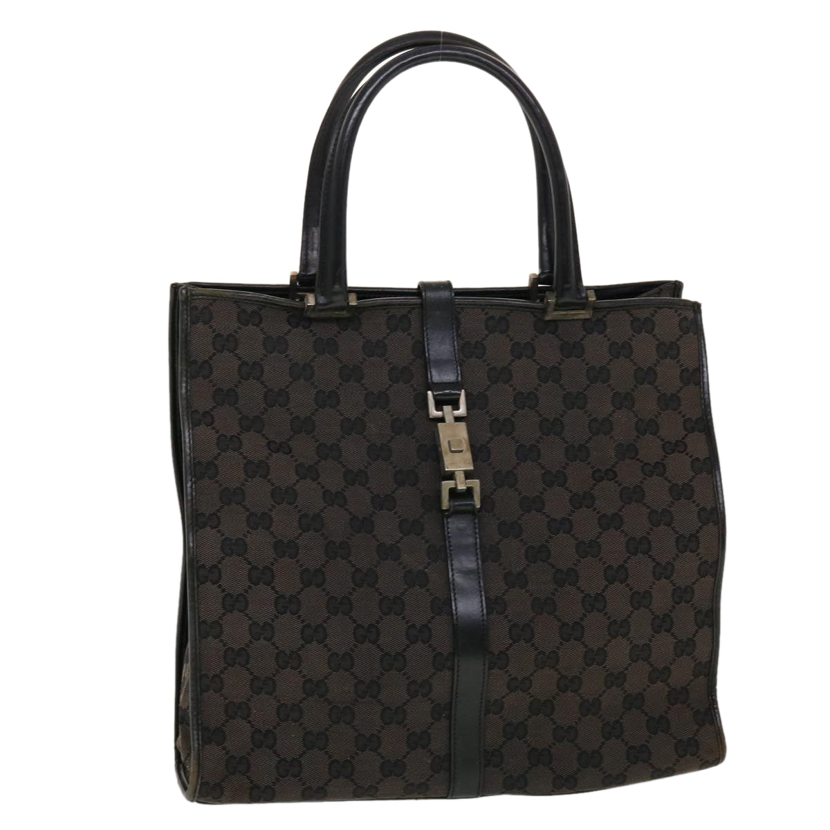 GUCCI GG Canvas Jackie Hand Bag Brown 0021064 43332