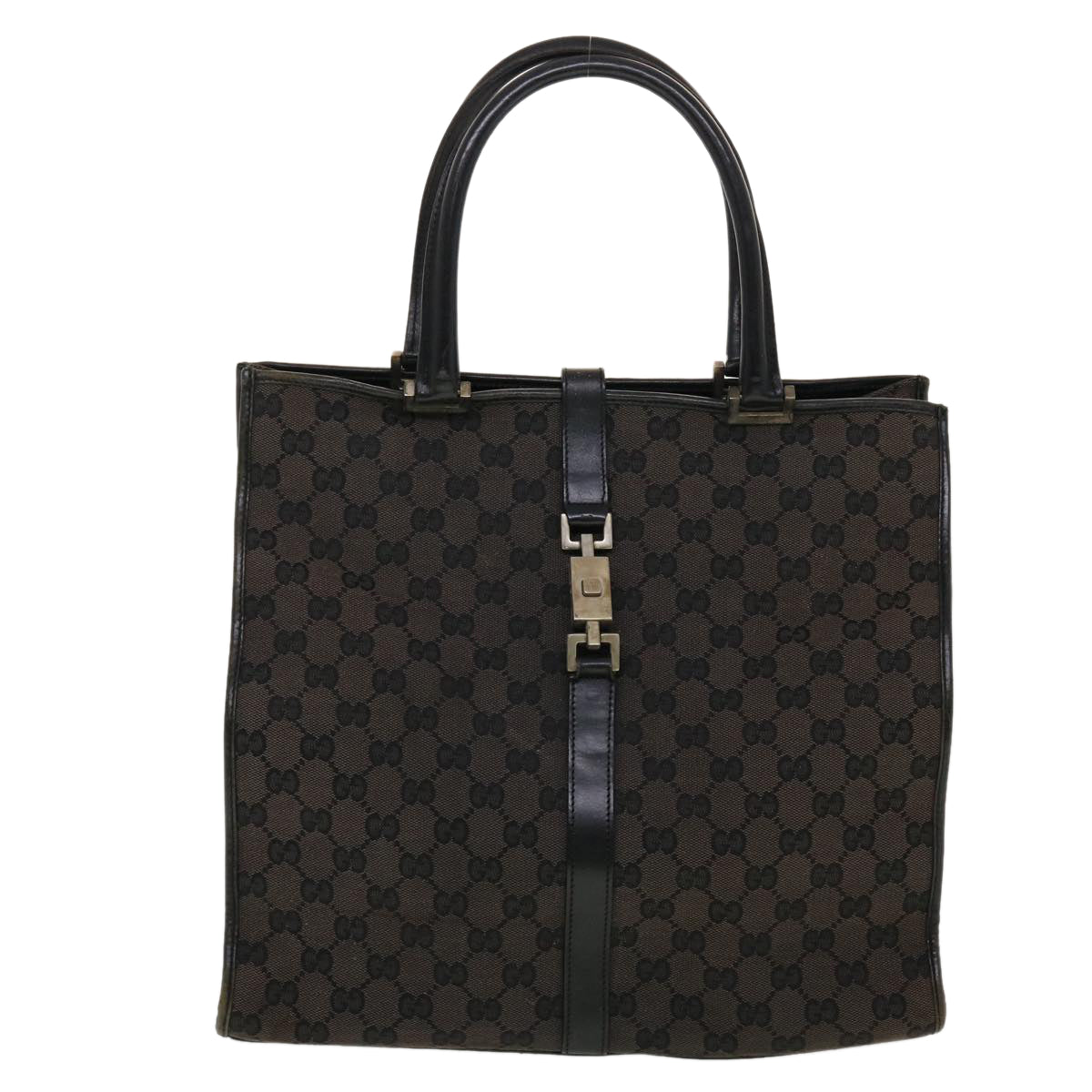 GUCCI GG Canvas Jackie Hand Bag Brown 0021064 43332