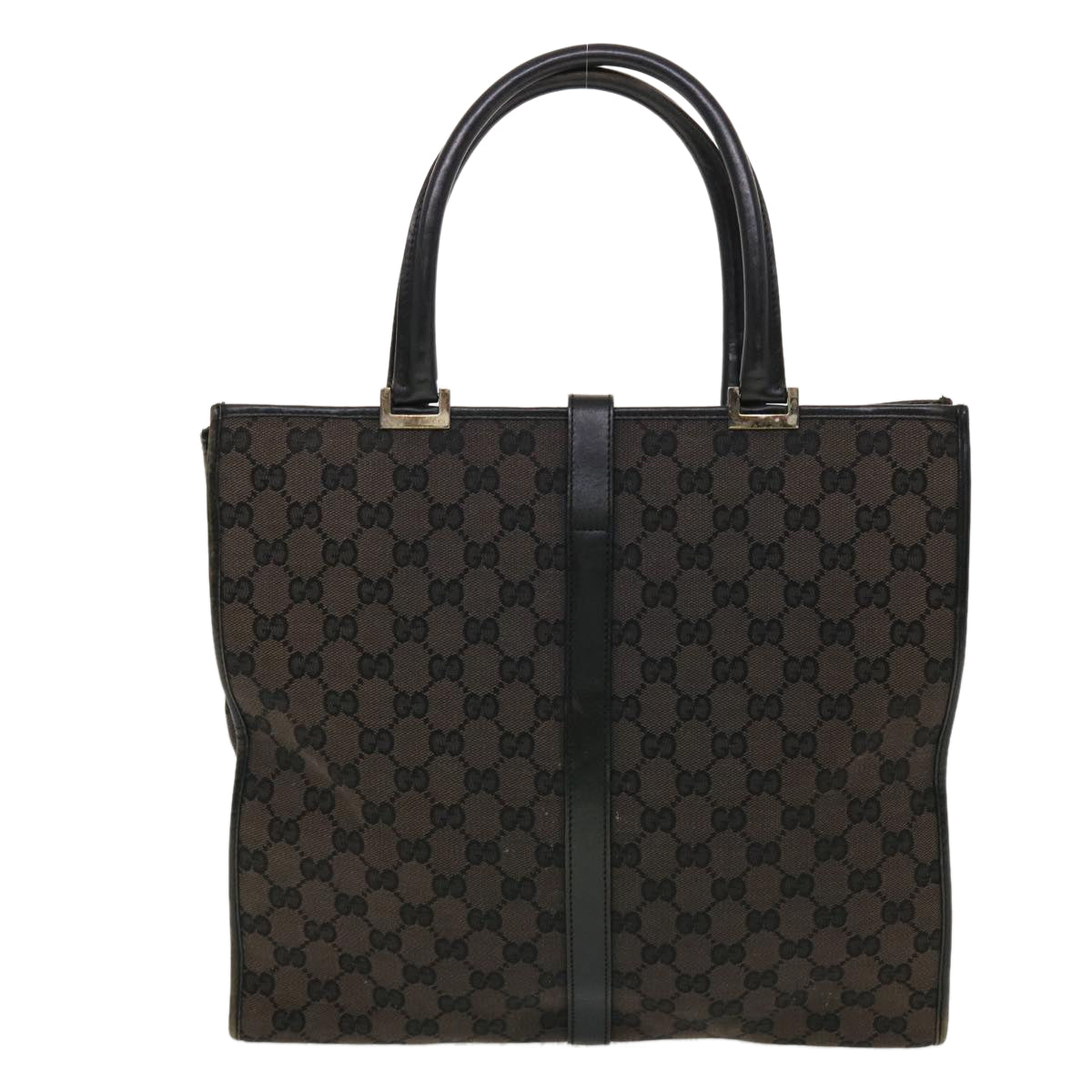 GUCCI GG Canvas Jackie Hand Bag Brown 0021064 43332