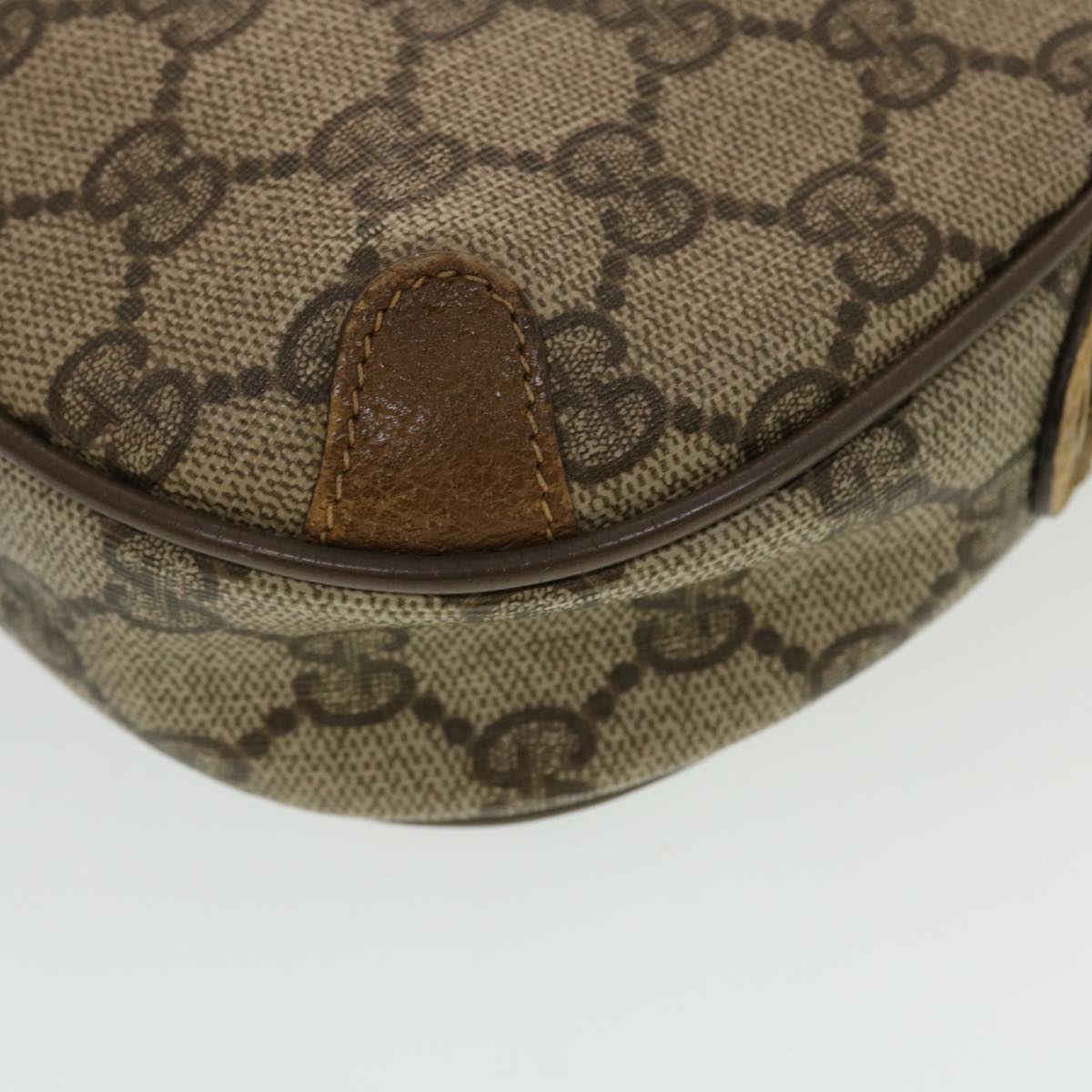 GUCCI GG Supreme Web Sherry Line Shoulder Bag Beige Red 89.02.066 43663