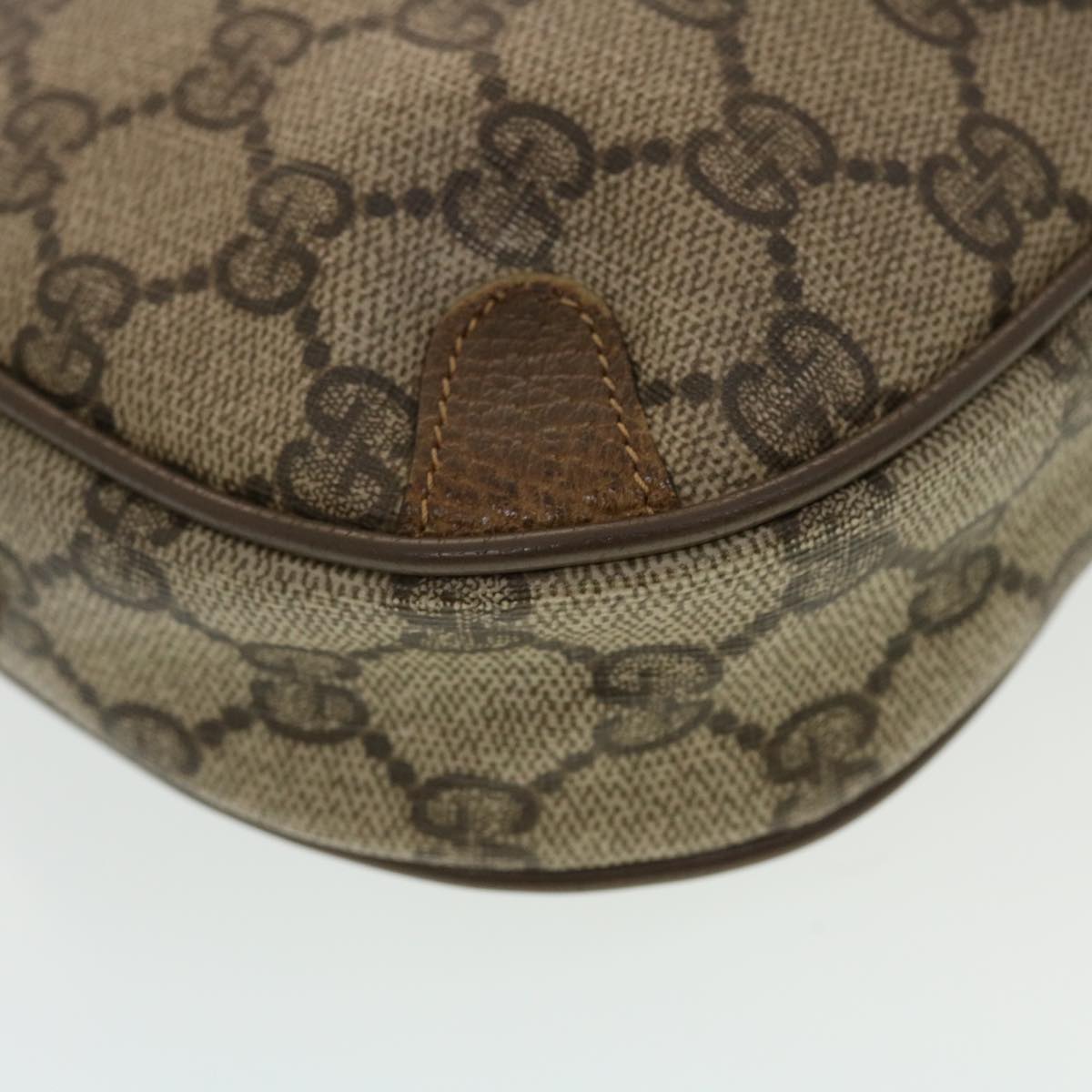 GUCCI GG Supreme Web Sherry Line Shoulder Bag Beige Red 89.02.066 43663