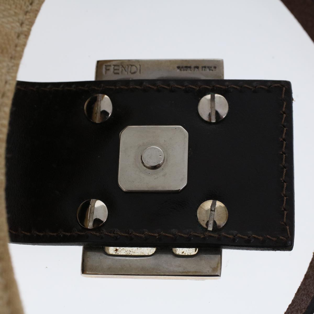 FENDI Pouch Canvas Beige 2308-26673-008 43696