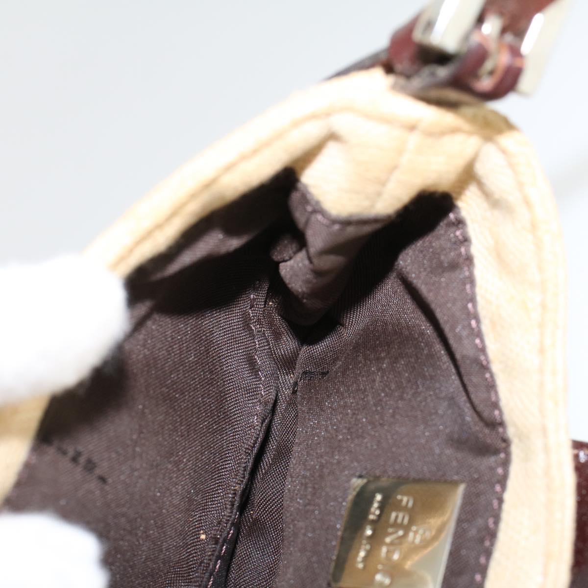 FENDI Pouch Canvas Beige 2308-26673-008 43696