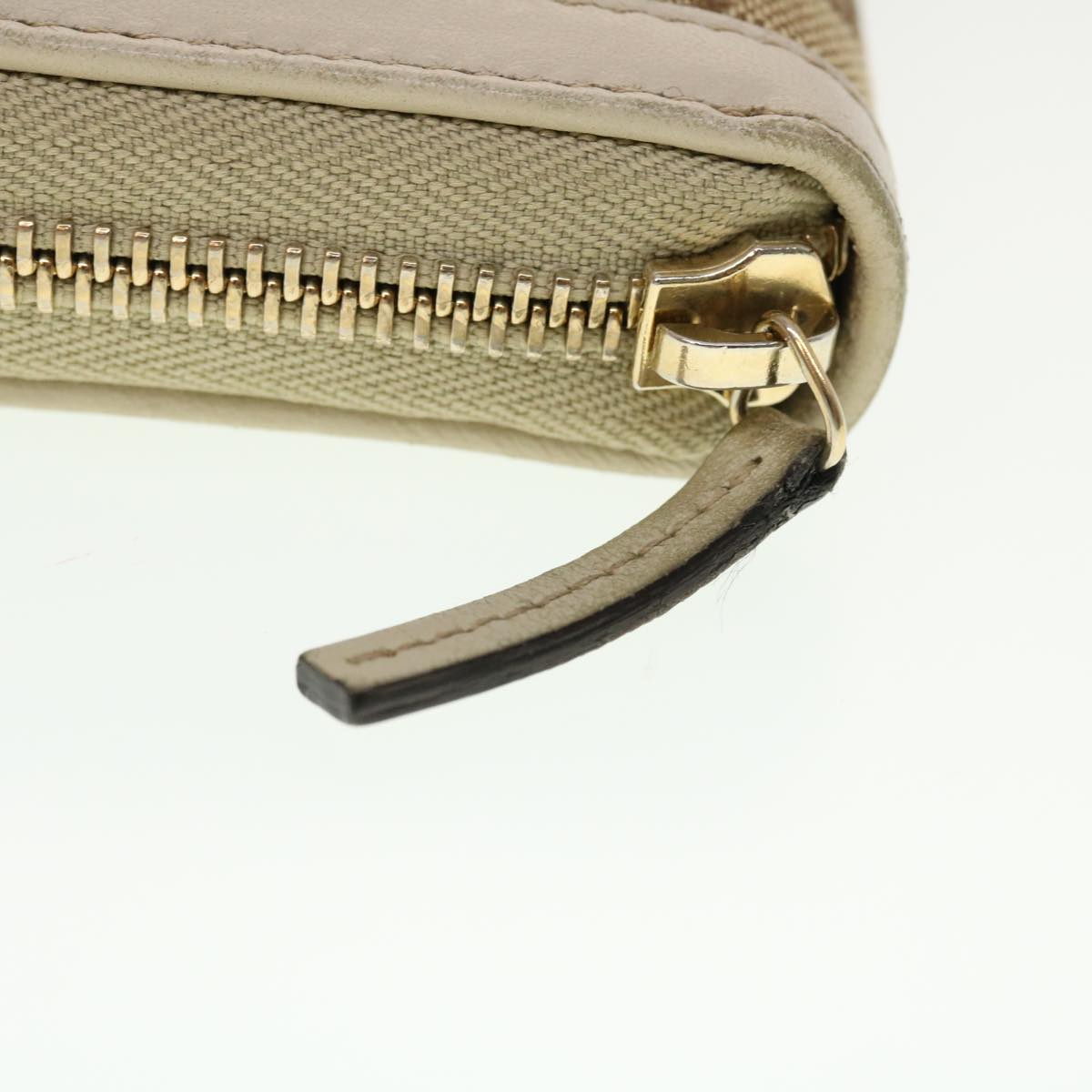GUCCI GG Canvas Long Wallet Beige White 308012 43741