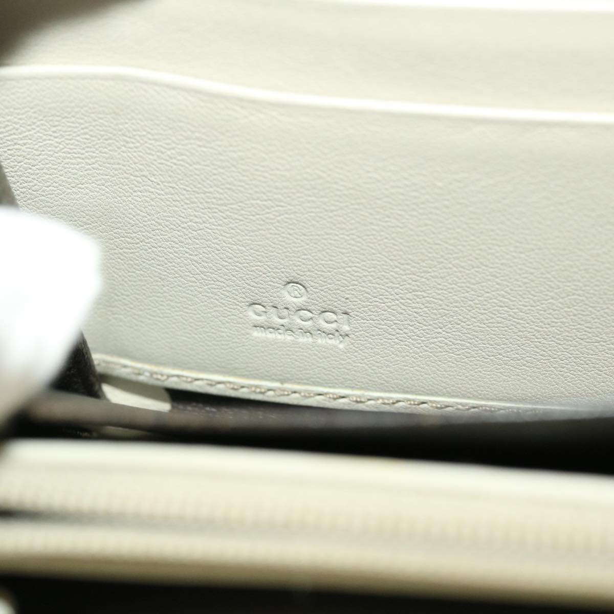 GUCCI GG Canvas Long Wallet Beige White 308012 43741