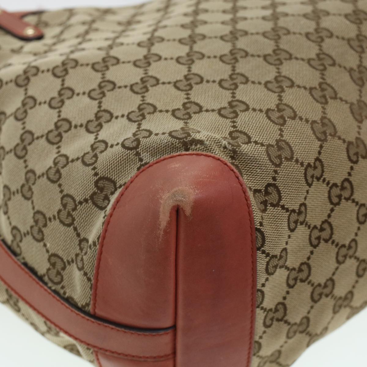 GUCCI GG Canvas Tote Bag Beige 247209 43885