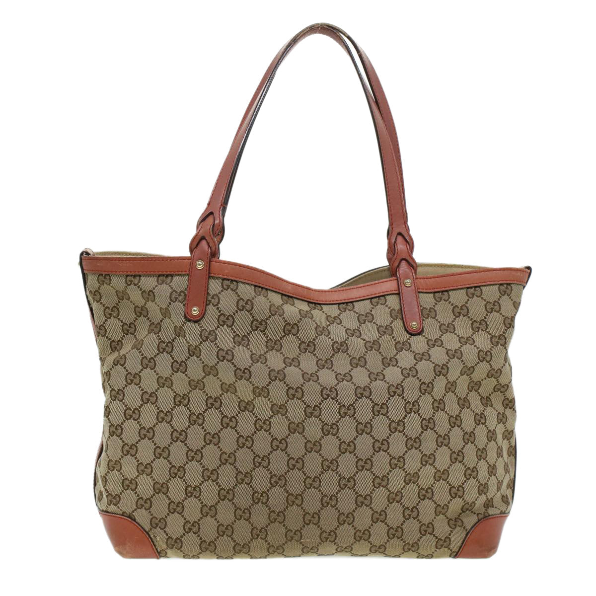 GUCCI GG Canvas Tote Bag Beige 247209 43885