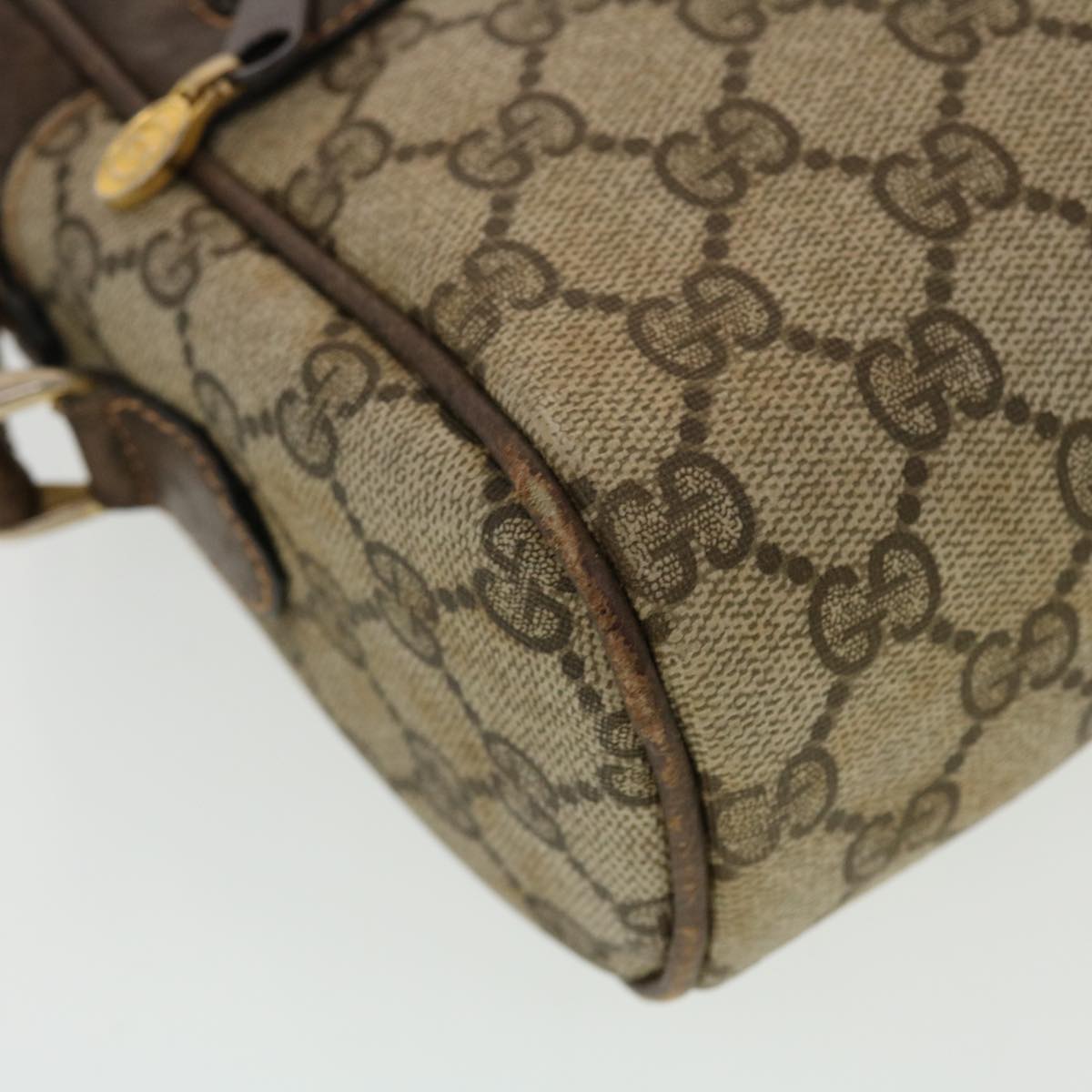 GUCCI GG Canvas Web Sherry Line Shoulder Bag Beige Red Green 43901