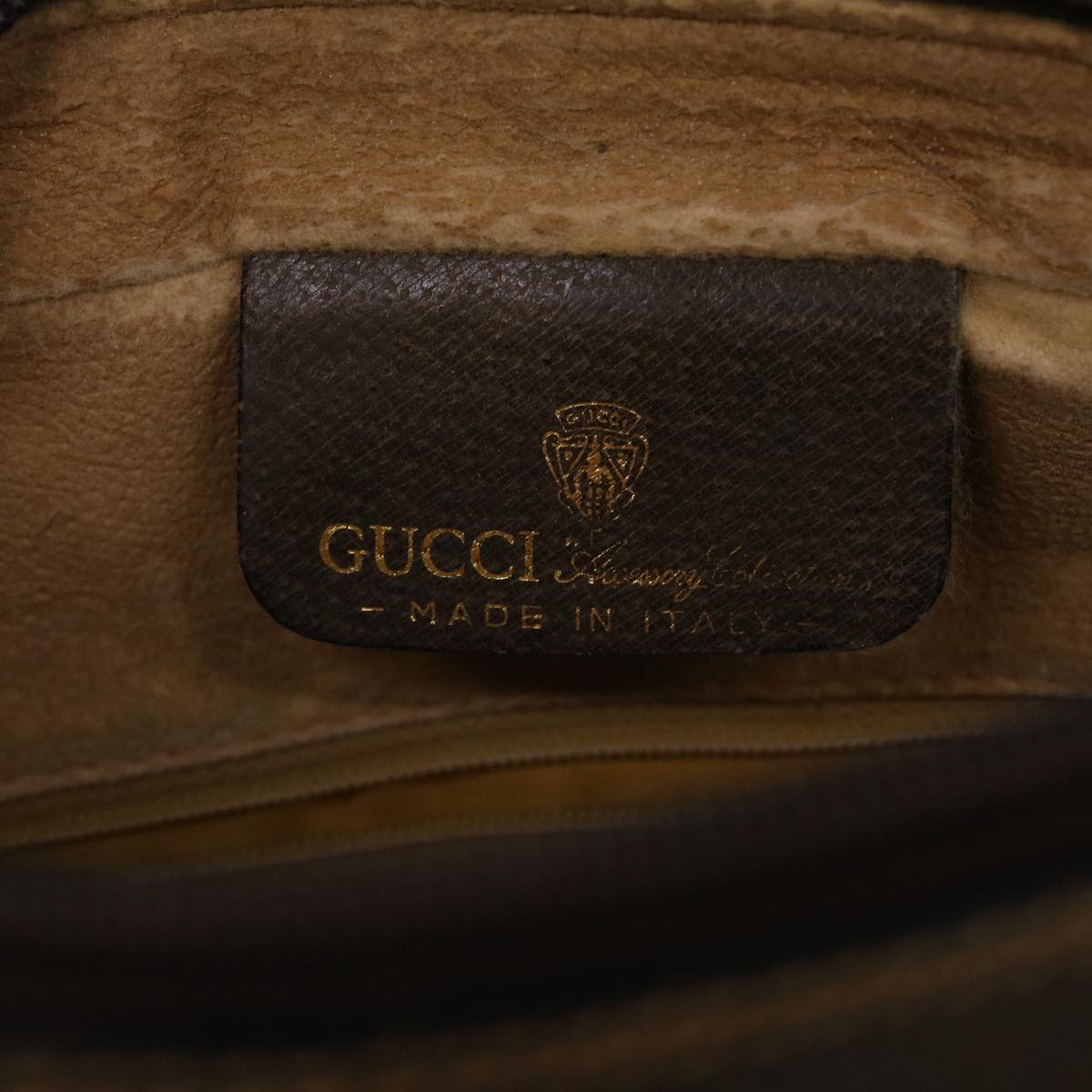 GUCCI GG Canvas Web Sherry Line Shoulder Bag Beige Red Green 43901