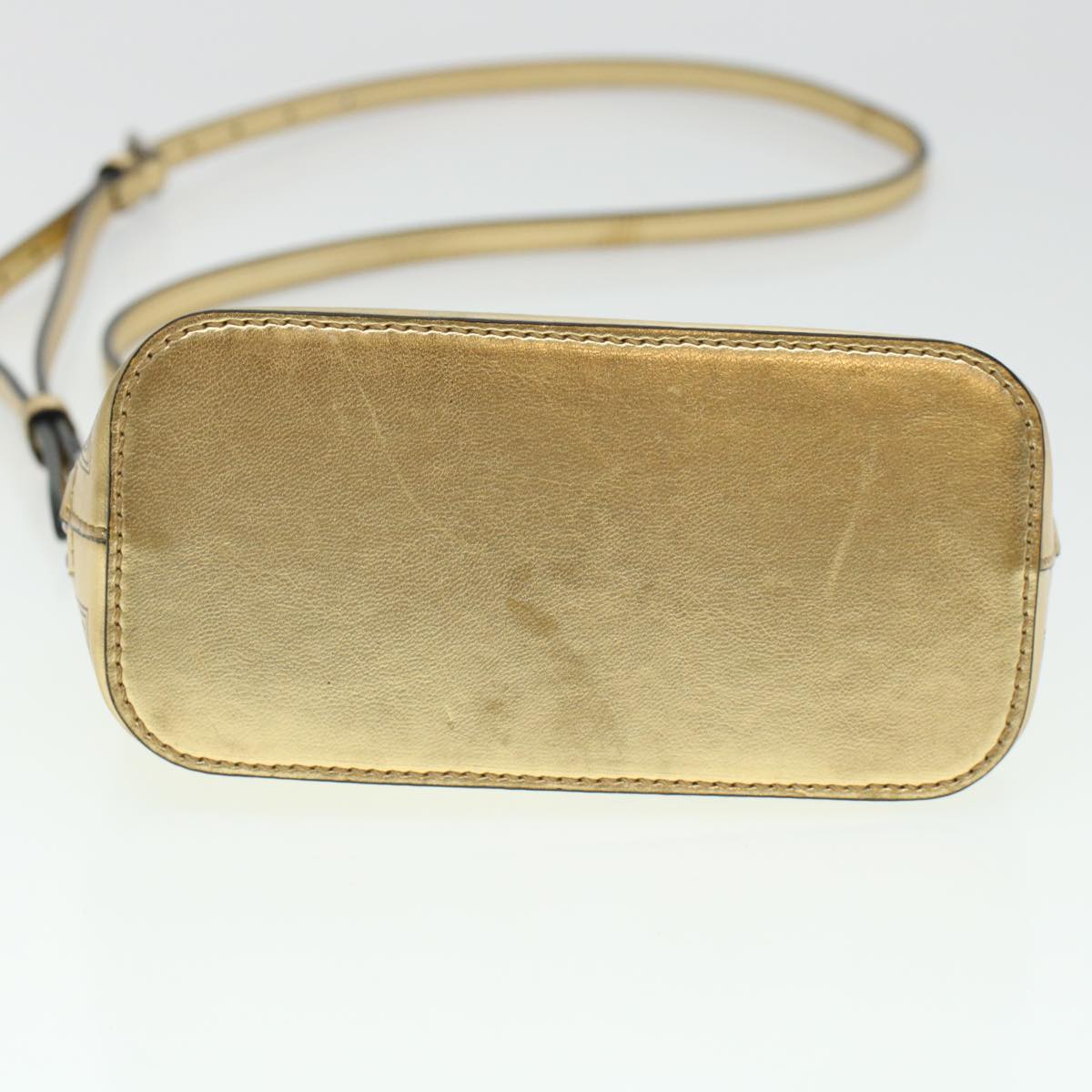 GUCCI Shoulder Bag Leather Gold 511189 43933