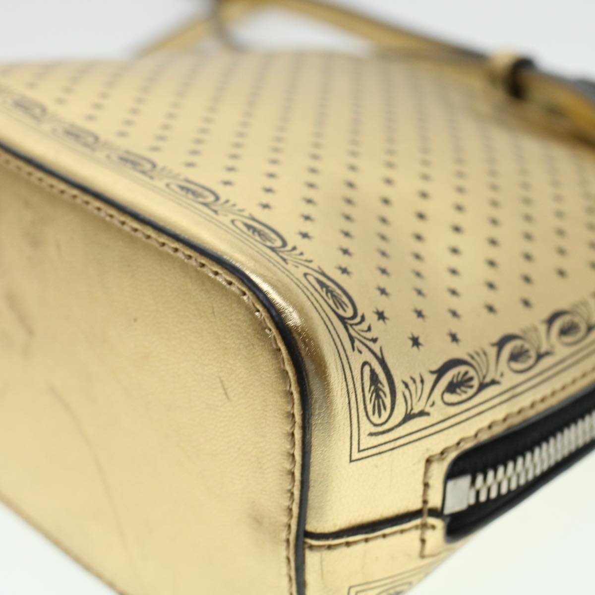 GUCCI Shoulder Bag Leather Gold 511189 43933