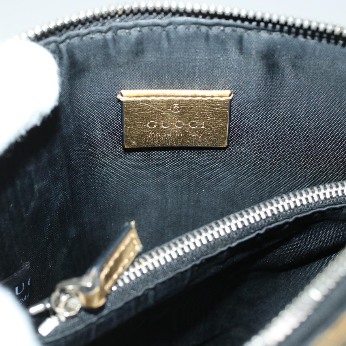 GUCCI Shoulder Bag Leather Gold 511189 43933