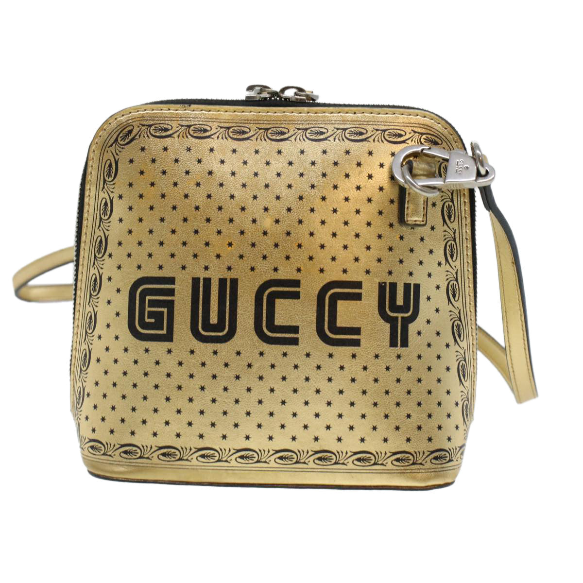 GUCCI Shoulder Bag Leather Gold 511189 43933
