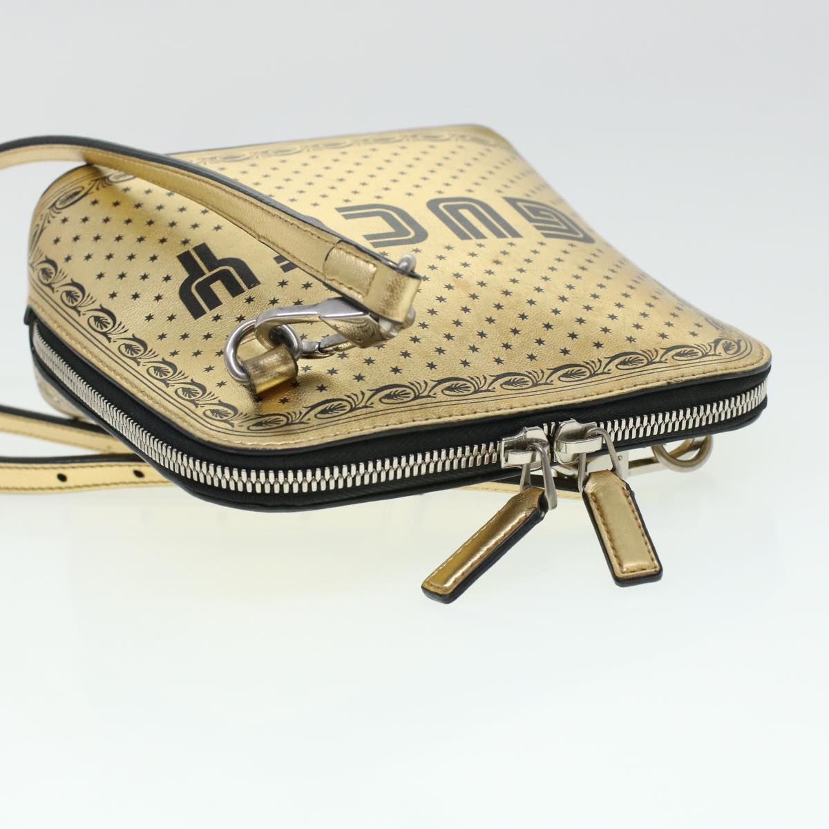 GUCCI Shoulder Bag Leather Gold 511189 43933