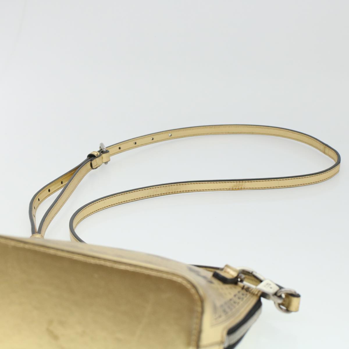 GUCCI Shoulder Bag Leather Gold 511189 43933