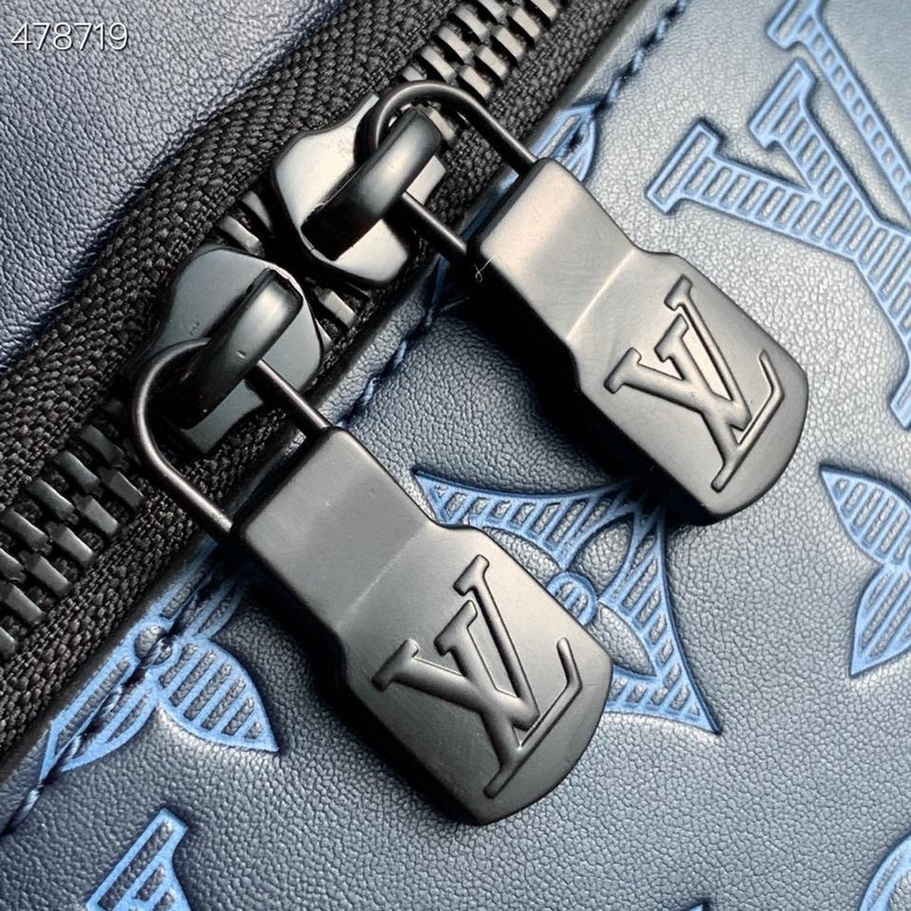 LV GLAMIscovery Bumbag PM Monogram Shadow Navy Blue For Men, Belt Bags 17.3in/44cm LV M45729