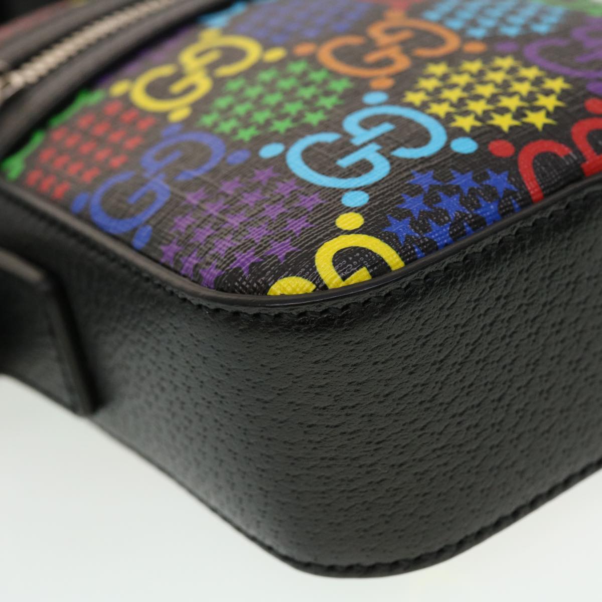 GUCCI GG Psychedelic Shoulder Bag PVC Leather Multicolor 44040A