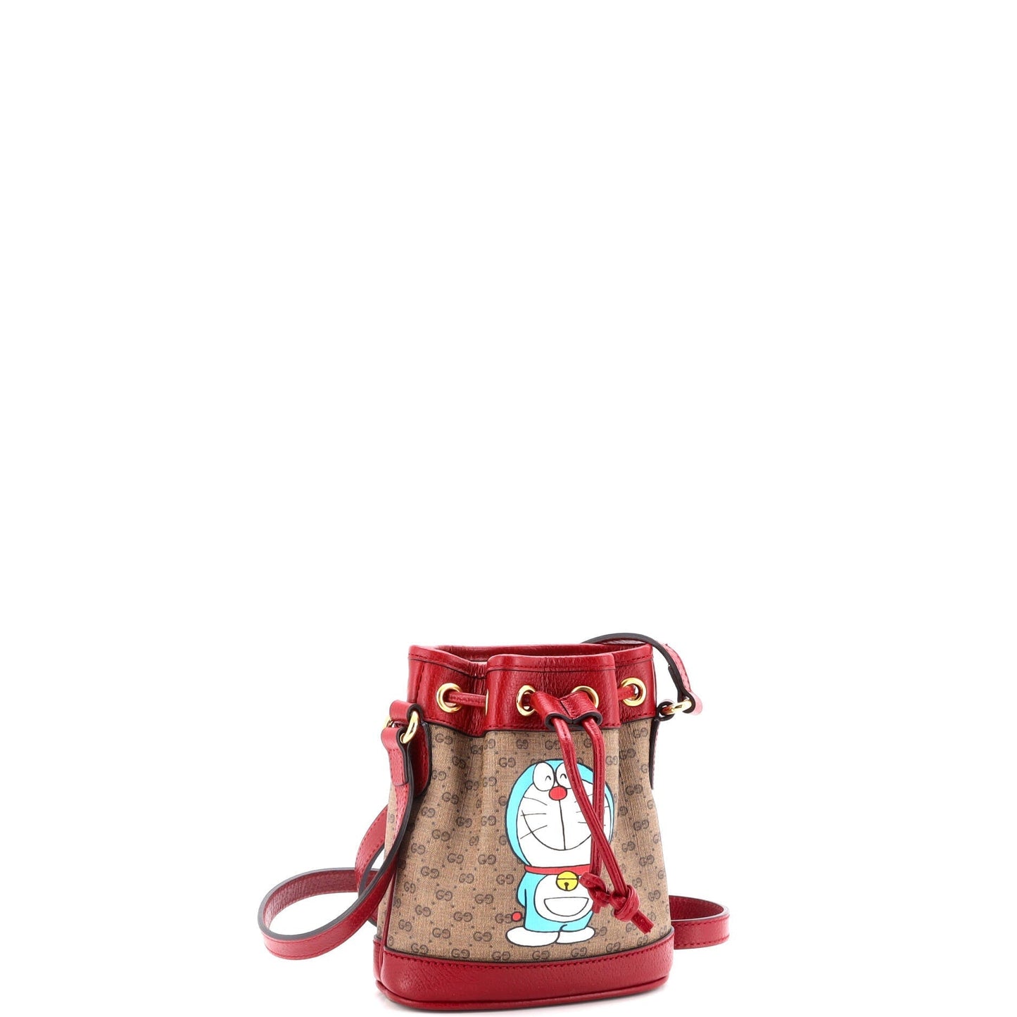 Doraemon Bucket Bag Printed Mini GG Coated Canvas Mini