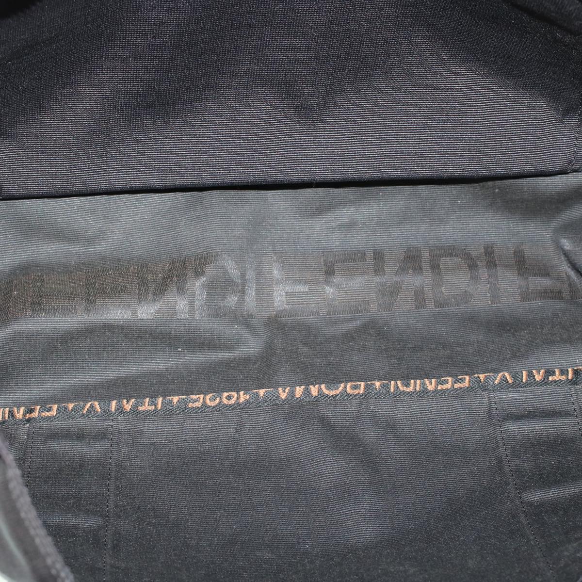 FENDI Tote Bag Nylon Black Brown 44164