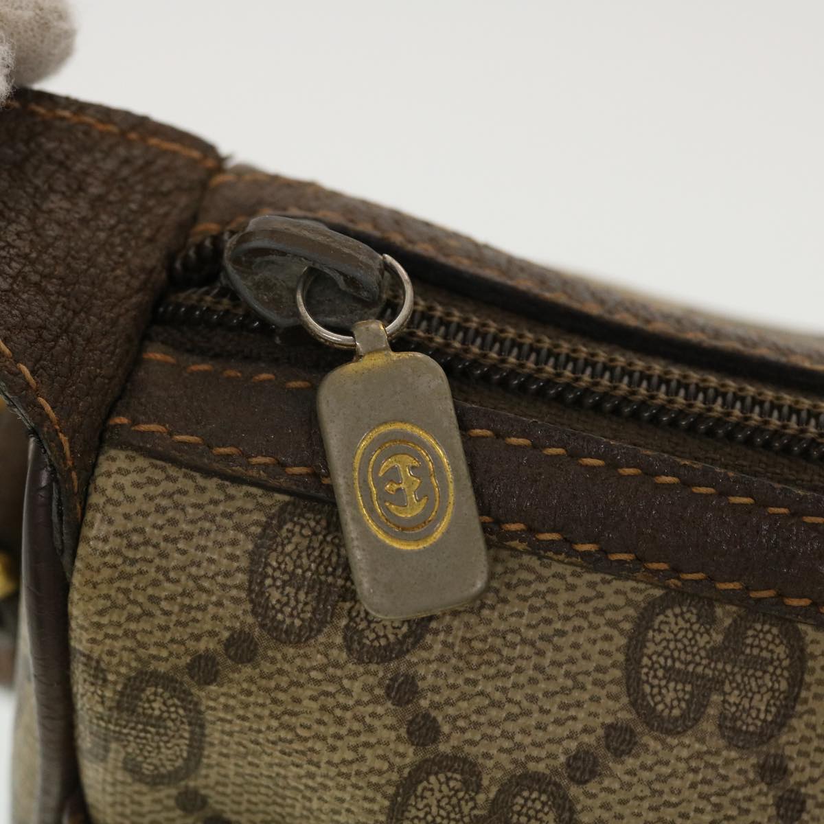 GUCCI GG Canvas Web Sherry Line Shoulder Bag Beige Red 89.02.032 44255
