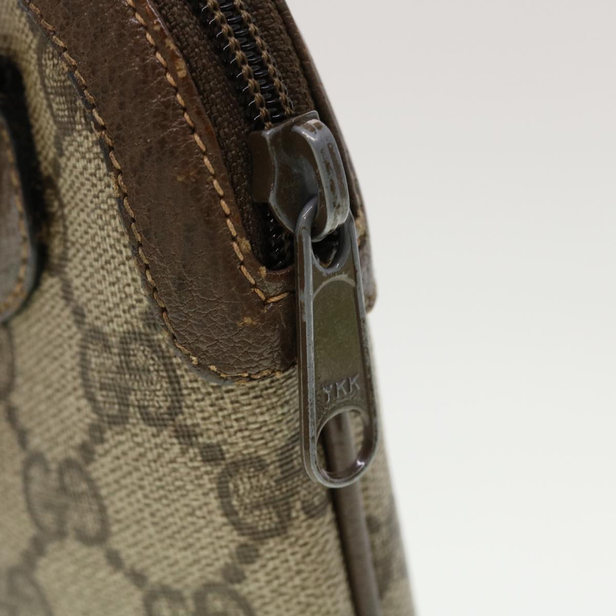 GUCCI GG Canvas Web Sherry Line Shoulder Bag Beige Red 904.02.047 44260