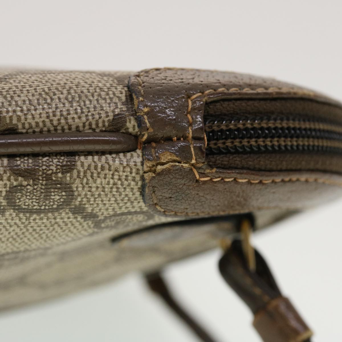 GUCCI GG Canvas Web Sherry Line Shoulder Bag Beige Red 904.02.047 44260