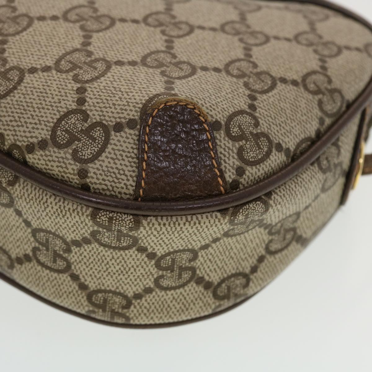 GUCCI GG Canvas Web Sherry Line Shoulder Bag Beige Red 156.02.066 44261