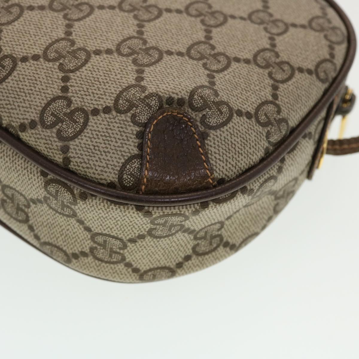 GUCCI GG Canvas Web Sherry Line Shoulder Bag Beige Red 156.02.066 44261
