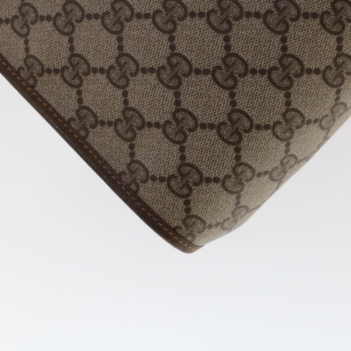 GUCCI GG Canvas Web Sherry Line Clutch Bag Beige Red Green 156.01.031 44314