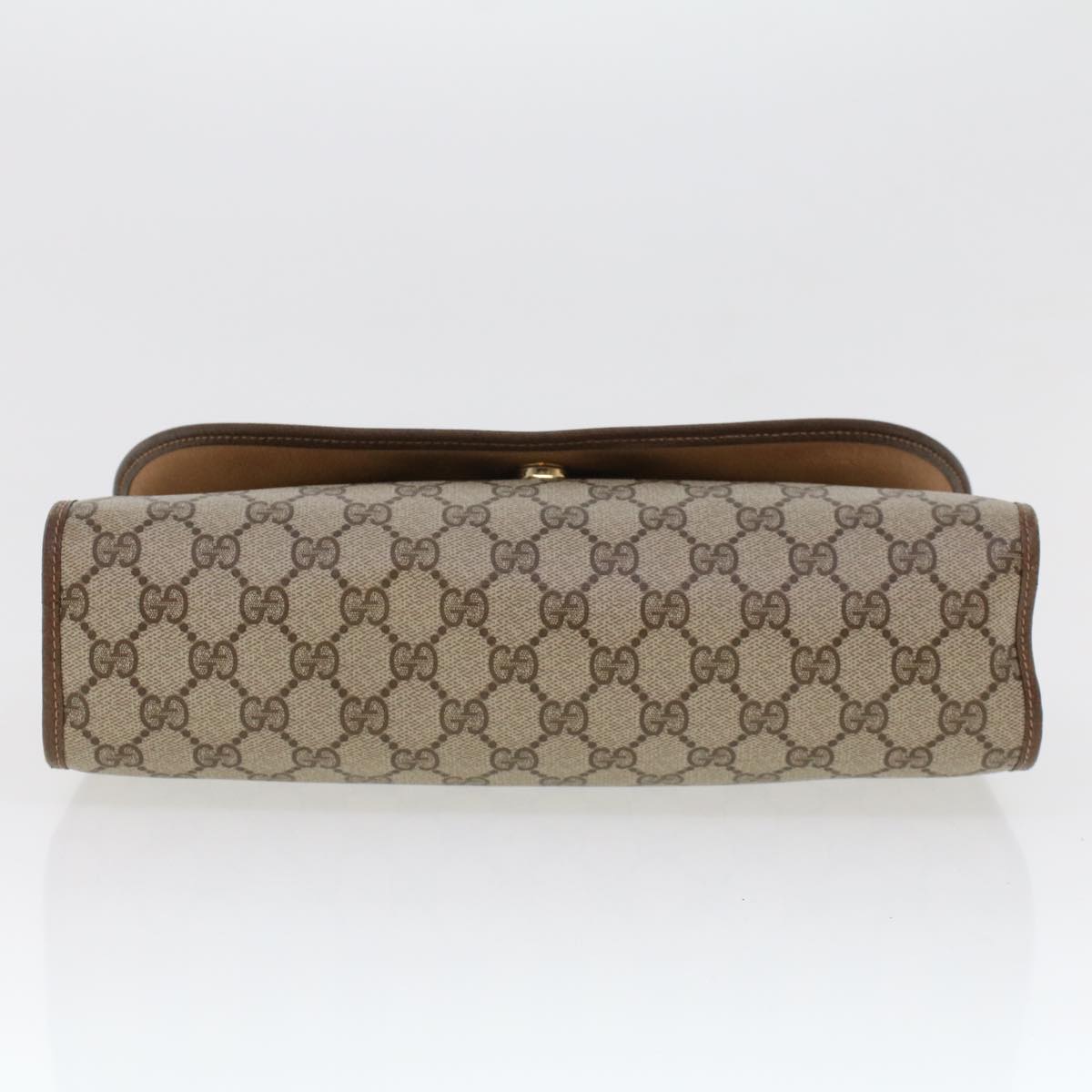 GUCCI GG Canvas Web Sherry Line Clutch Bag Beige Red Green 156.01.031 44314