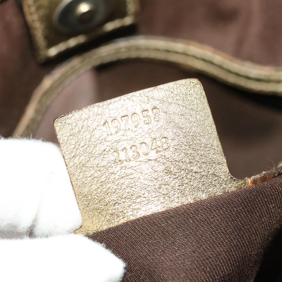 GUCCI GG Supreme Shoulder Bag Beige 197953 44426