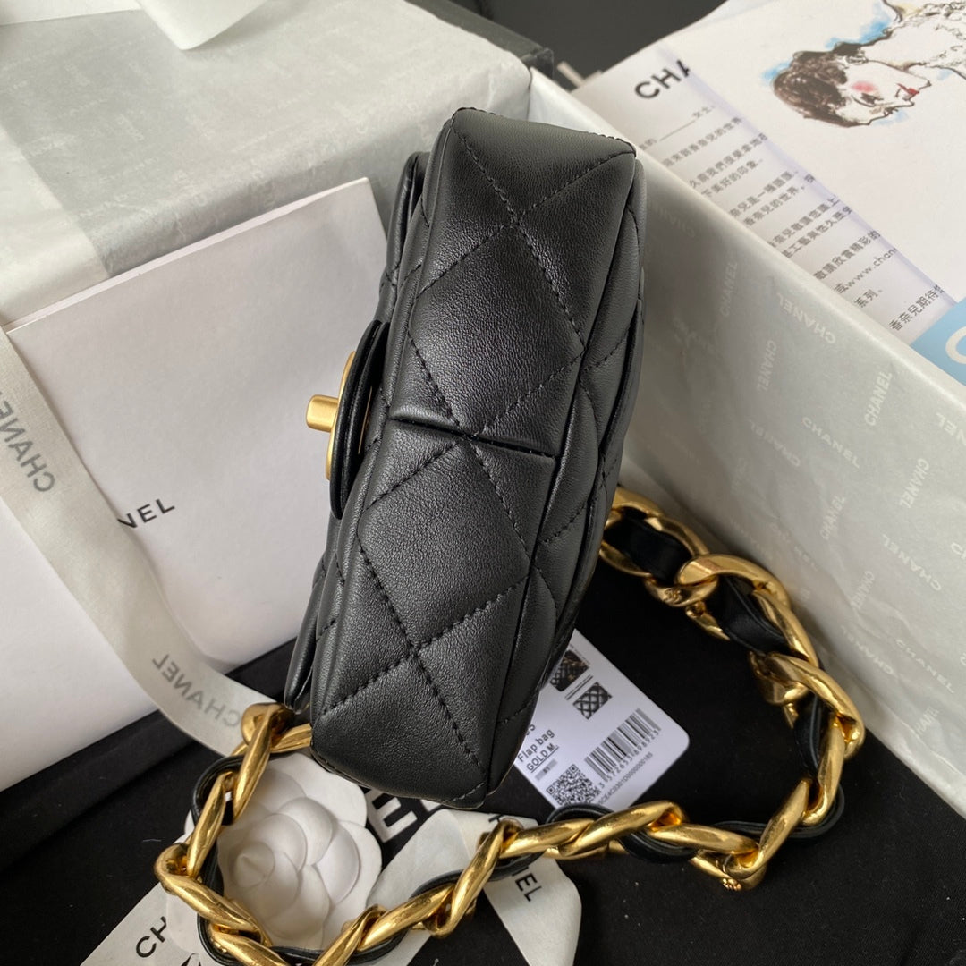 CHLMini GlamIap Bag Black For Women Bags Shoulder And Crossbody Bags 6.6in/17cm AS3213