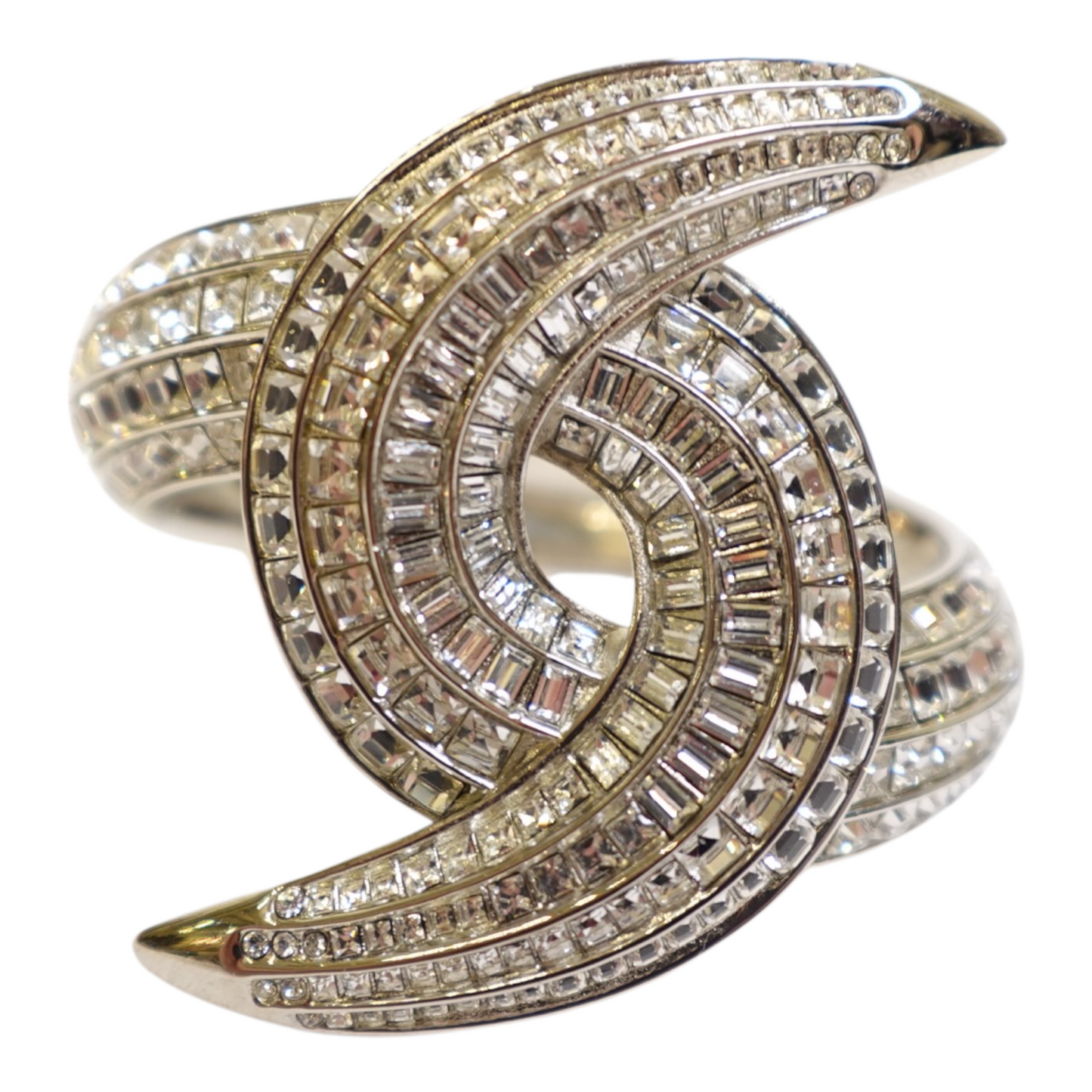 Chanel CC Crystal Cuff Bracelet