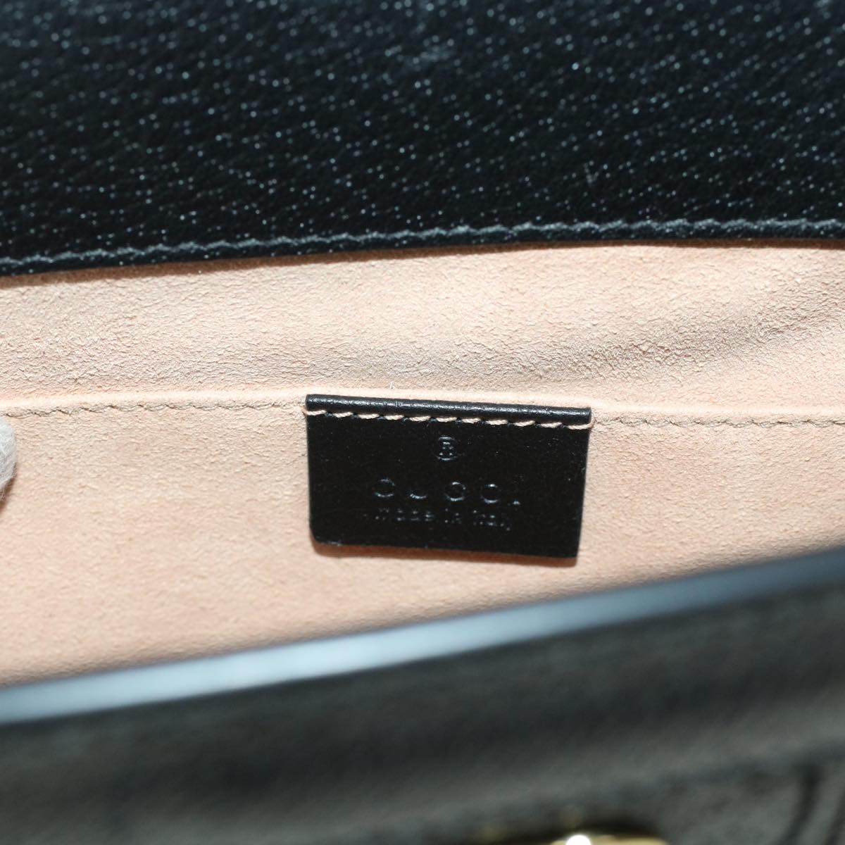 GUCCI Ophdia GG Chain Web Sherry Line Shoulder Bag Black Red 503877 44699A