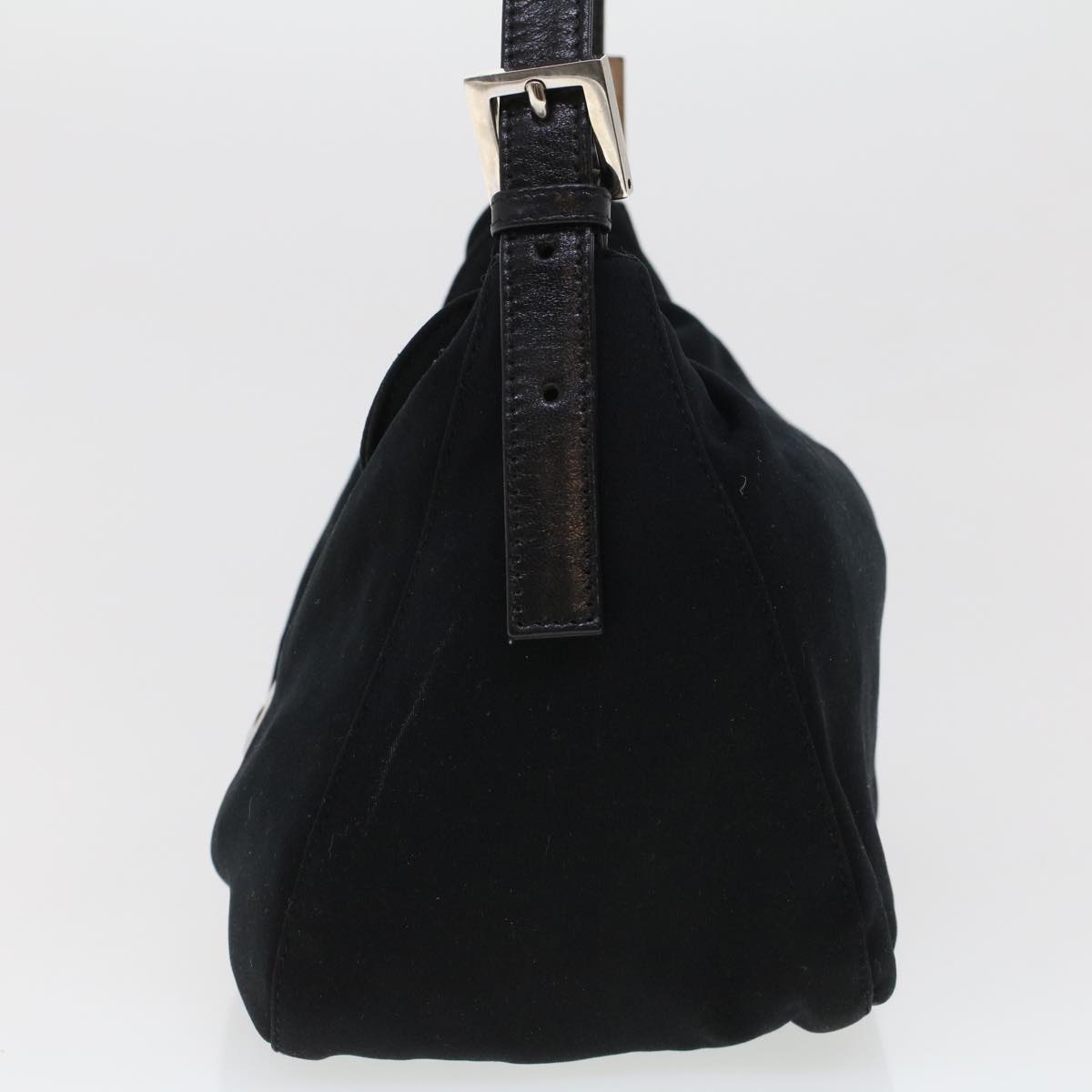 FENDI Mamma Baguette Shoulder Bag Nylon Black 2321.26426.008 44758