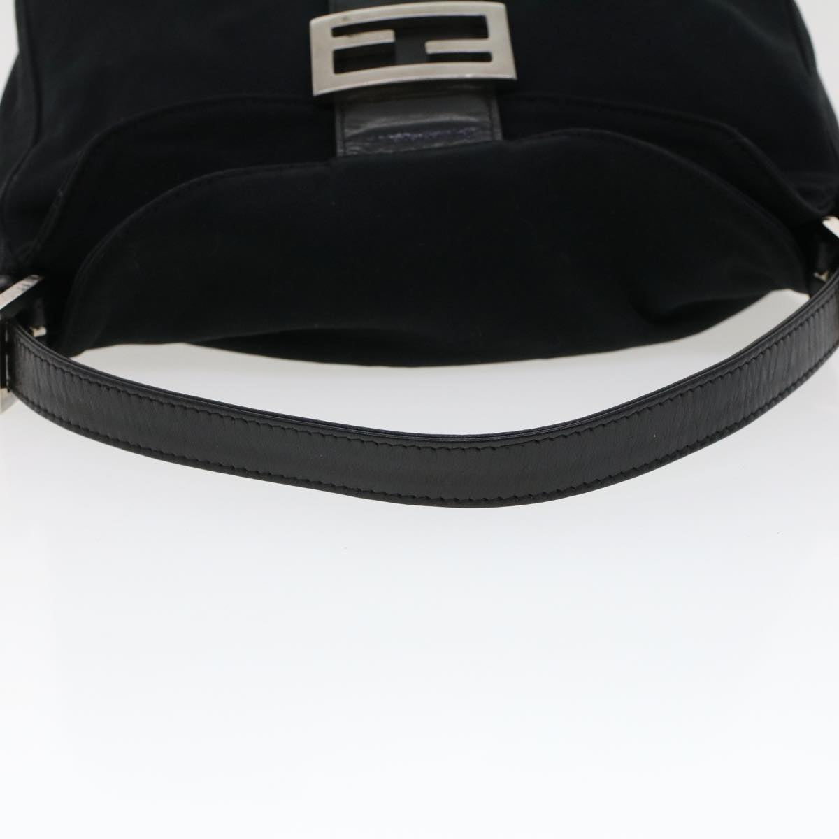 FENDI Mamma Baguette Shoulder Bag Nylon Black 2321.26426.008 44758