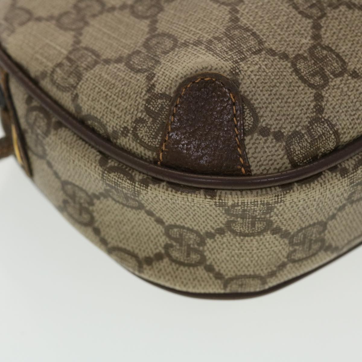 GUCCI GG Canvas Web Sherry Line Shoulder Bag Beige Red 156.02.066 44787