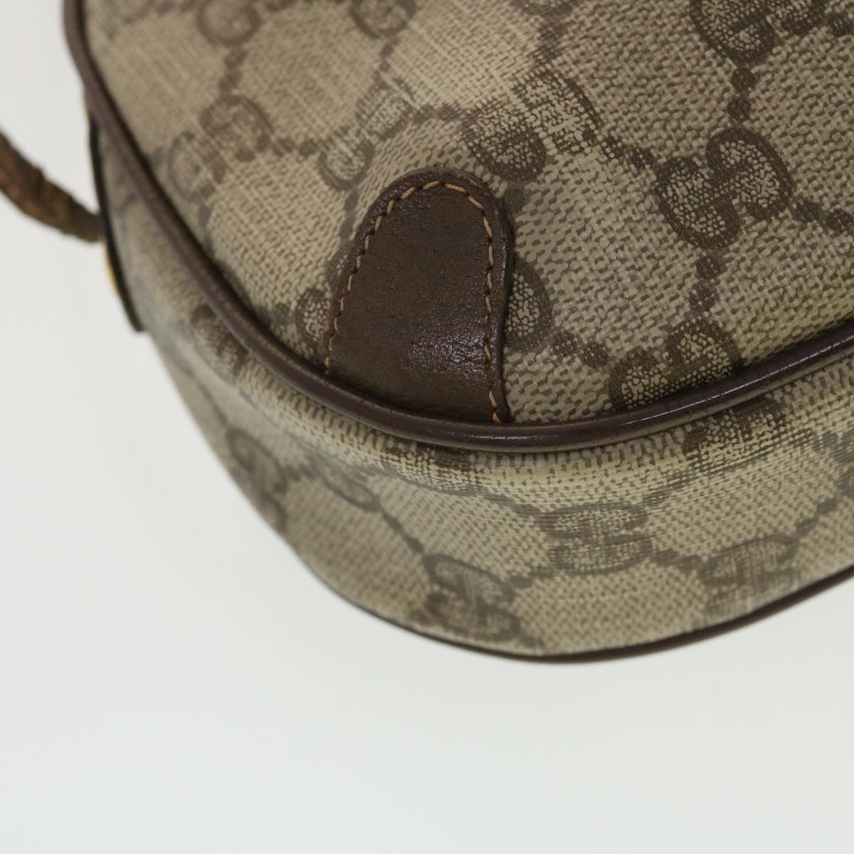 GUCCI GG Canvas Web Sherry Line Shoulder Bag Beige Red 156.02.066 44787