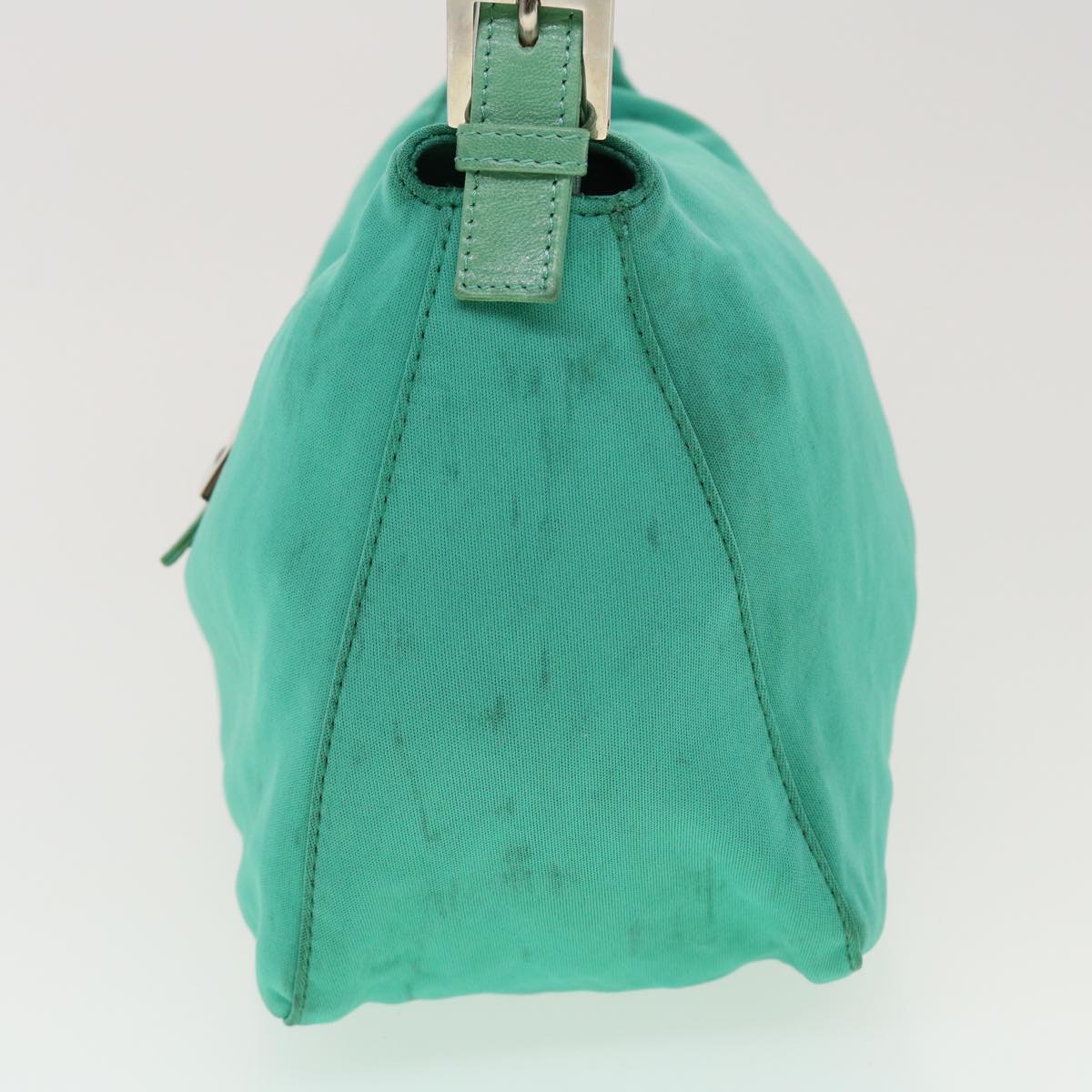 FENDI Mamma Baguette Shoulder Bag Nylon Light Blue 2308-26426-018 44798