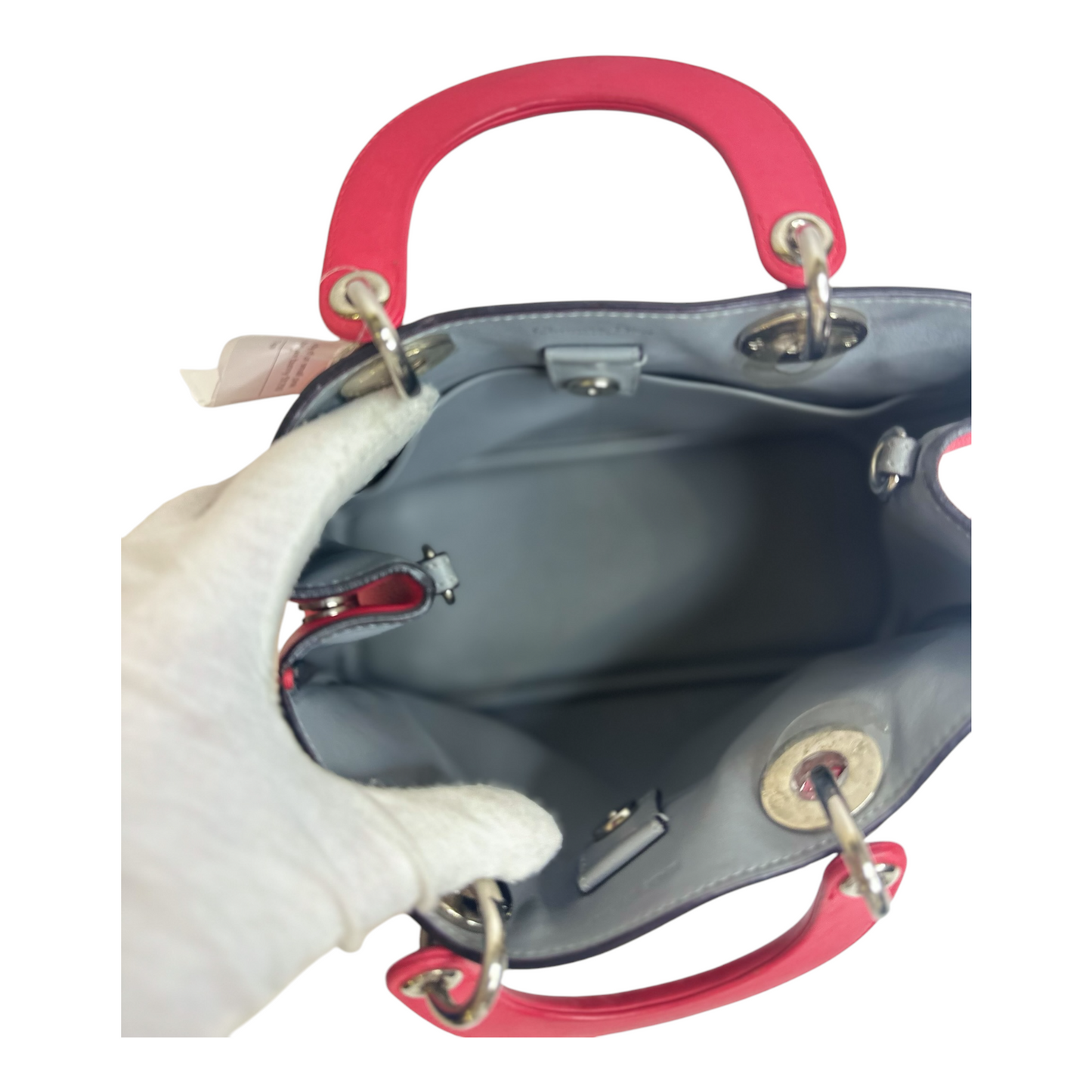 Christian Dior Fuchsia Leather Mini Diorissimo Tote