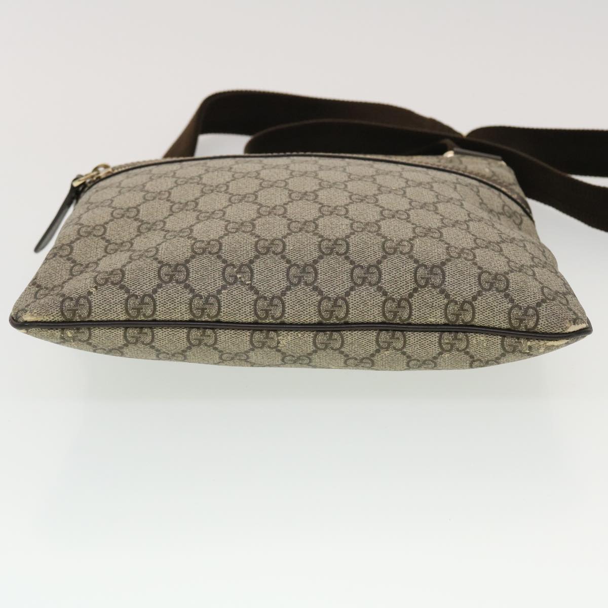 GUCCI GG Canvas Shoulder Bag PVC Leather Beige 295257 44808