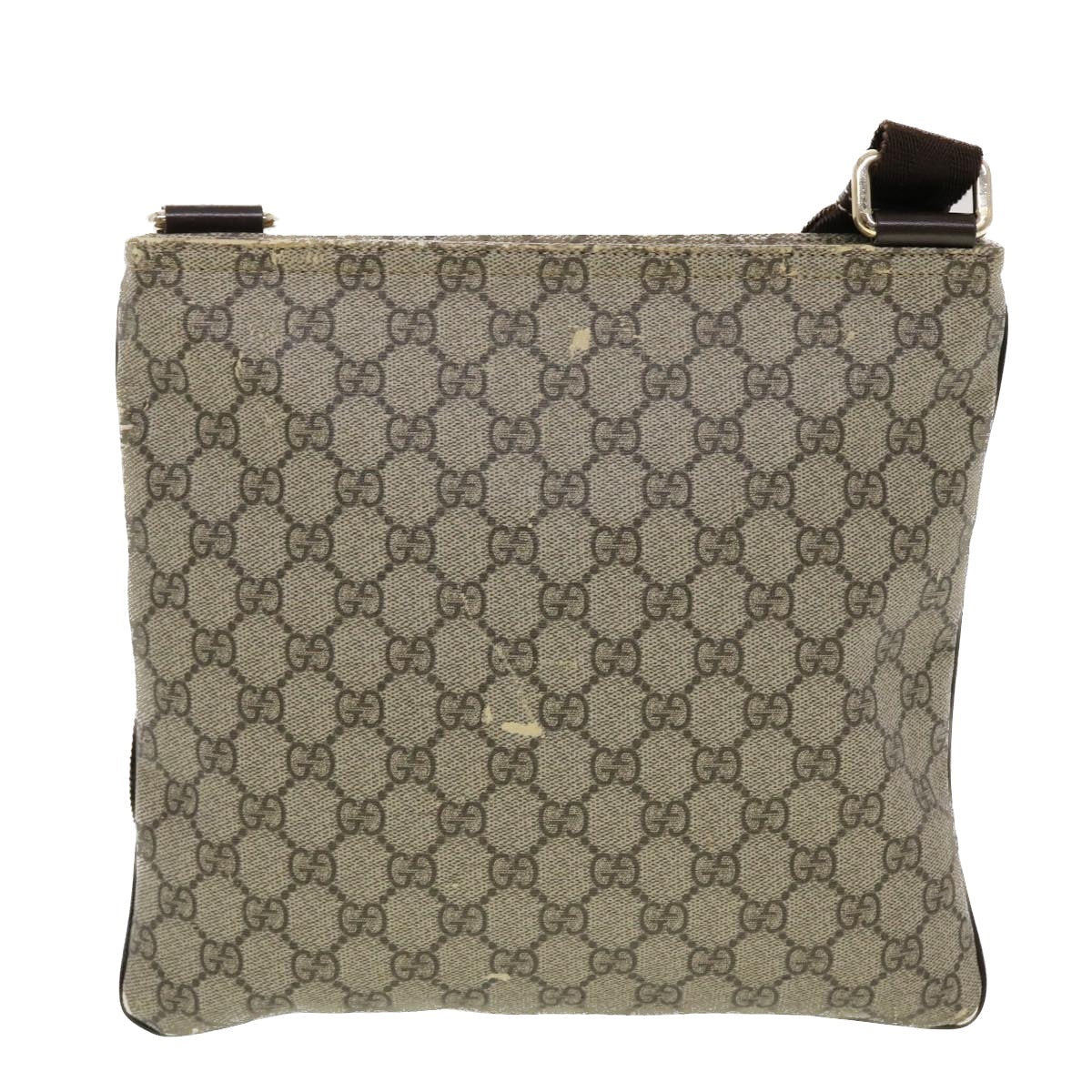 GUCCI GG Canvas Shoulder Bag PVC Leather Beige 295257 44808